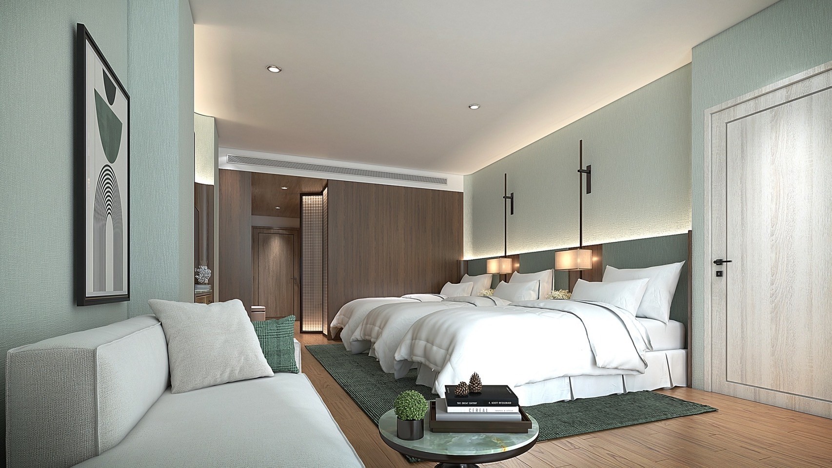 luxury hotel room interior