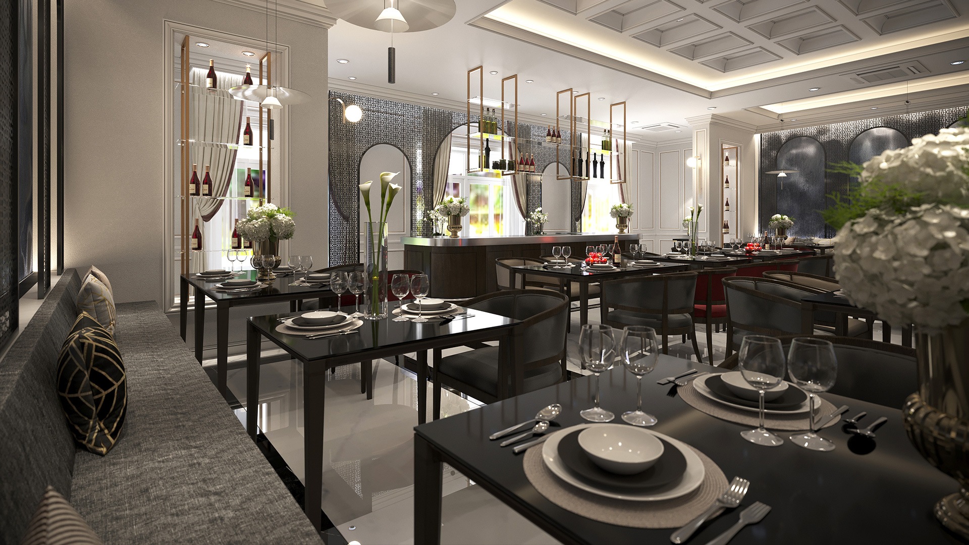 commercial interior design for restaurant