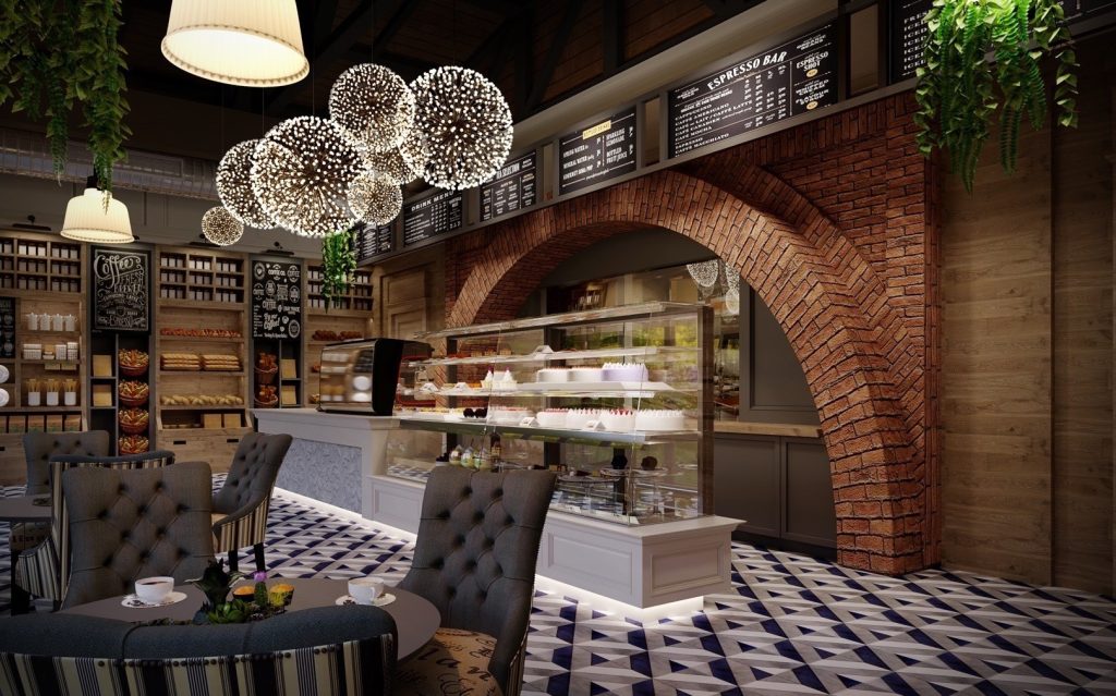 luxury cafe interior