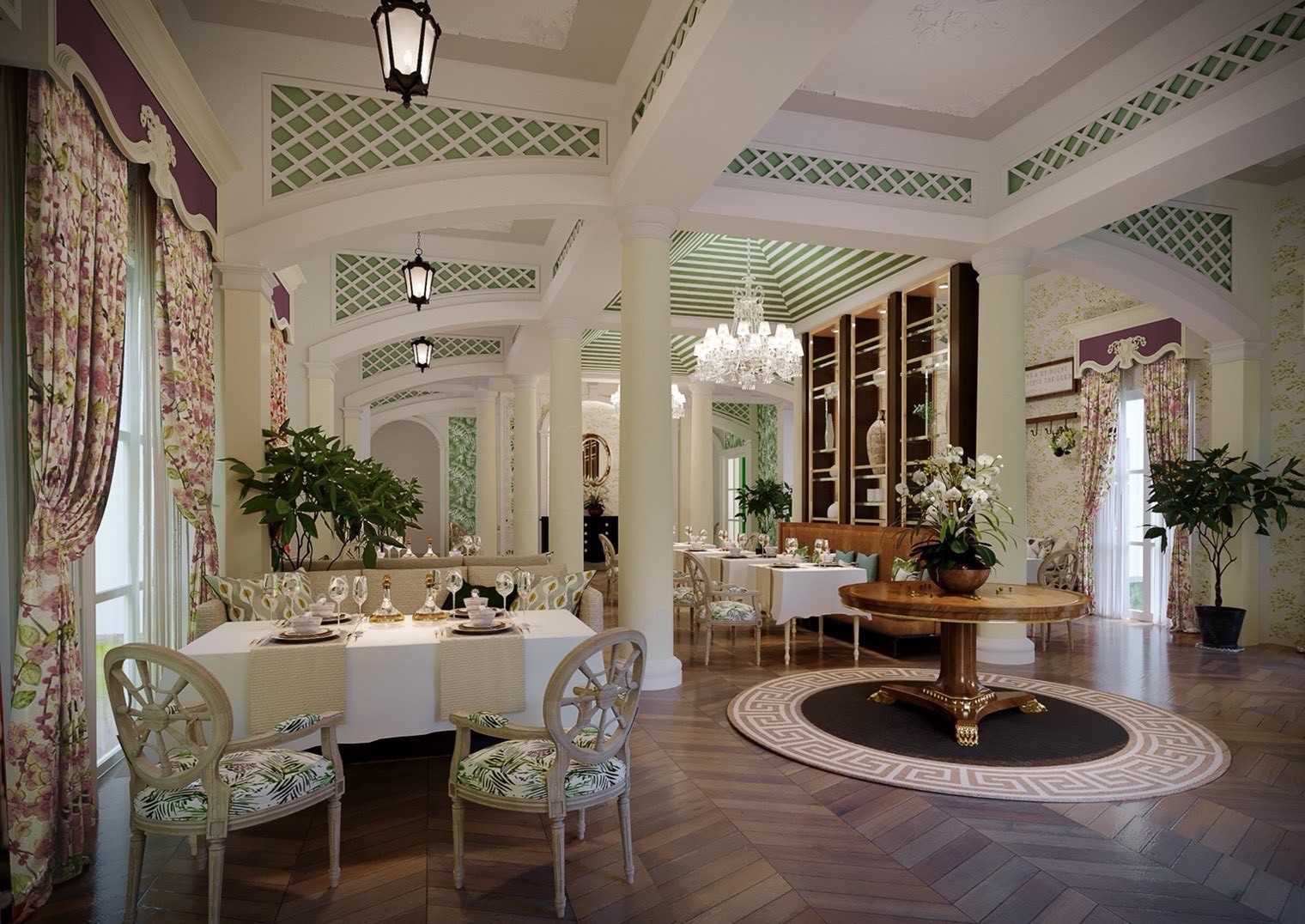 luxury restaurant interior design